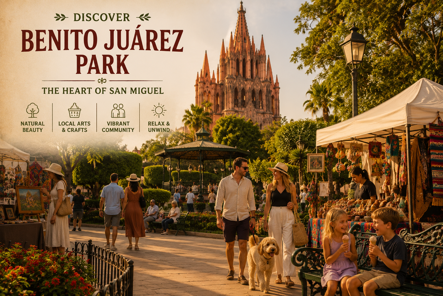 benito juarez park in san miguel de allende