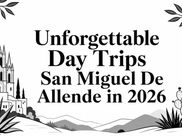day trips san miguel de allende travel illustration - Inside San Miguel