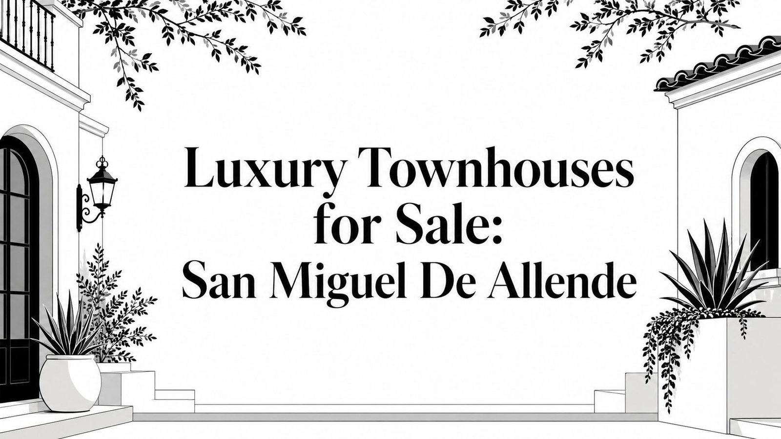 luxury townhouses for sale real estate advertisement - Inside San Miguel