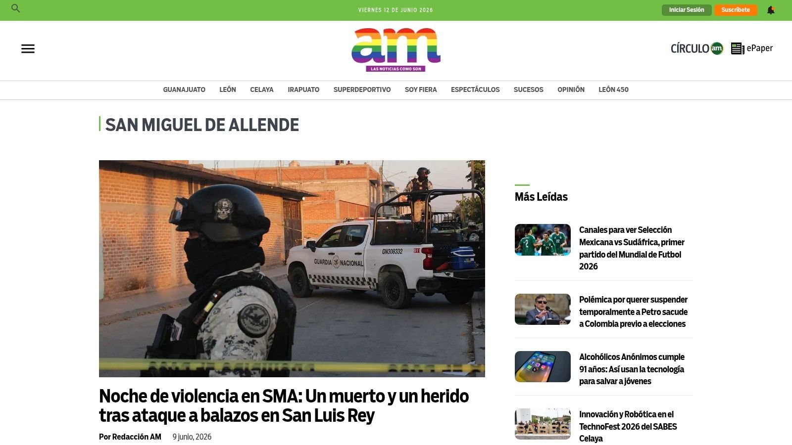 San Miguel News: 2026 Luxury Real Estate & Expats - Inside San Miguel Periódico AM – San Miguel de Allende section