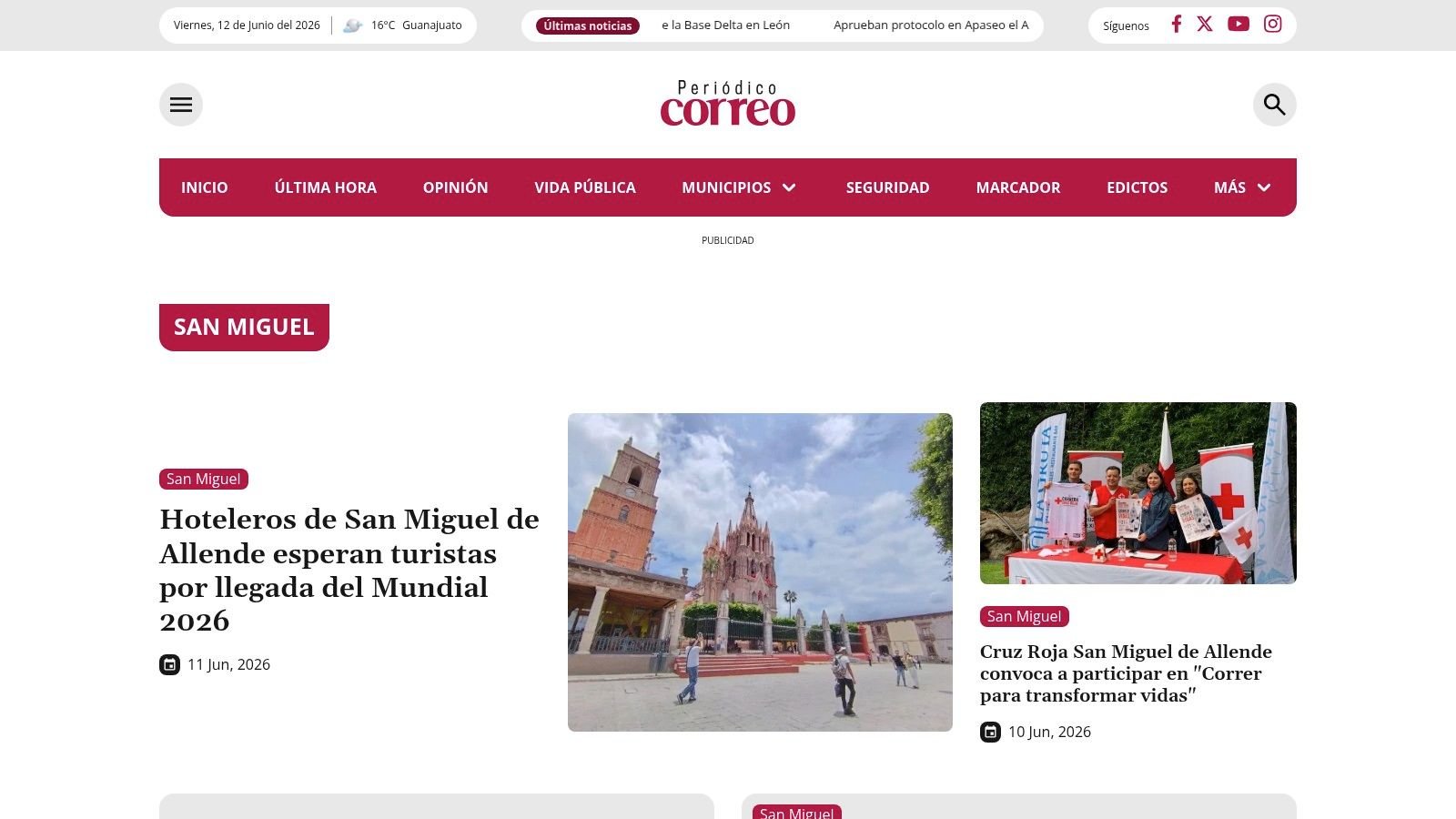 San Miguel News: 2026 Luxury Real Estate & Expats - Inside San Miguel Periódico Correo – San Miguel section